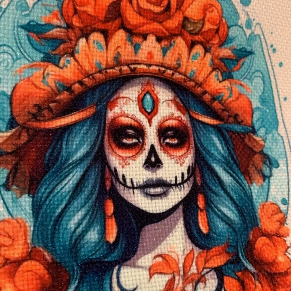 Dia de Los Muertos La Catrina Day of the Dead Sugar Skull Bag - Picture 13 of 13